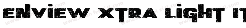 Enview Xtra Light Italic字体转换
